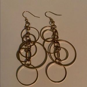 Gold tone earrings